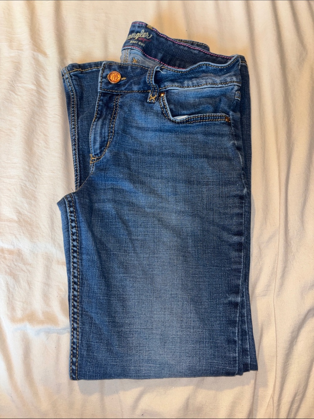 Wrangler Men's Dark Blue Slim Straight Jeans